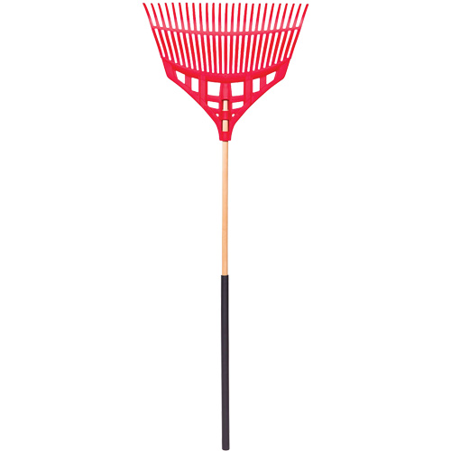 Leaf Rake, Handle Material, Wood, Handle Type, Straight, Blade Width, 24", Manufacturer's Warranty, 5 Years, Handle Length, 54"