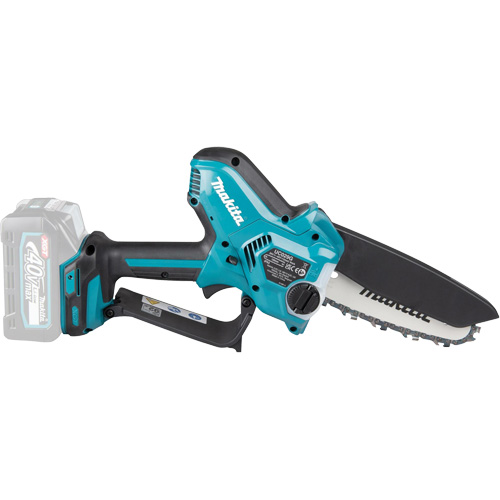 40Vmax XGT Brushless Pruning Saw (Tool Only), Overall Length, 6", Includes, 6" Chain (1912E8-3); 6" Guide Bar (1912F1-4); Chain Cover (413T67-3); File Holder Set 5/32"; Oil Supply (199897-3), Battery Capacity, 40V Max Li-Ion