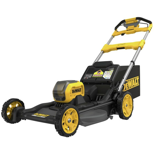 60V MAX* Brushless Cordless RWD Mower Kit, Operating Type, Battery Powered, Includes, (1) DCMWSP650 Cordless Push Mower; (2) DCB612 Batteries; (2) DCB1104 Chargers; (1) Grass Bag; (1) Rear Side Discharge Chute; (1) Mulch Plug; (1) Safety Key; (1) User Manual, Manufacturer's Warranty, 3 Year Limited Warranty, 1 Year Free Service, 90 Days Satisfaction Guaranteed