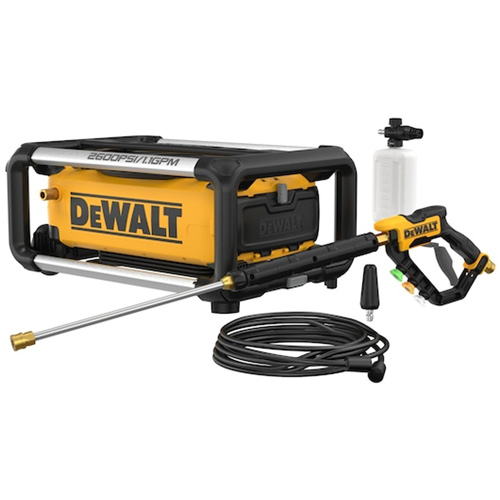 Jobsite Pressure Washer, Pump Pressure, 2600 PSI, Flow Rate, 1.1 GPM, Hose Length, 25', Manufacturer's Warranty, 3 Year Limited Warranty, 1 Year Free Service, 90 Days Satisfaction Guaranteed