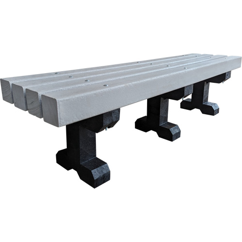 Park Bench, Colour, Grey, Length, 72", Width, 17", Height, 17"
