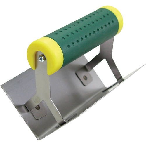 Inside Corner Trowel, Blade Material, Carbon Steel, Handle Material, Rubber, Length, 5", Width, 3-1/8"