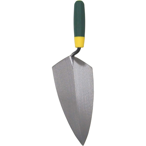 Brick Pointing Trowel, Blade Material, High-Carbon Steel, Handle Material, Rubber, Length, 15", Width, 5"
