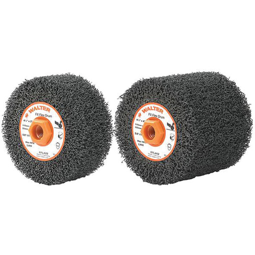 FX™ Flex Drum, Diameter, 4-1/4", Width, 2", Grit, Flex Coarse, Max. RPM, 3800