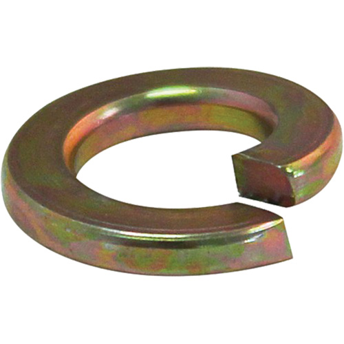 Split Lock Washer, Finish, Yellow Zinc, Size, 1"