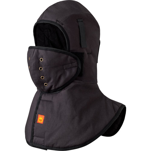 Heavy-Duty Flame Resistant Long Neck Hardhat Liner, Material, Cotton, Colour, Black