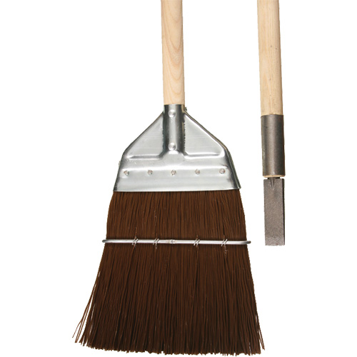 Railway & Track Broom with Chisel, Overall Length, 56", Bristle Material, Polypropylene, Handle Material, Wood, Trim Length, 8"