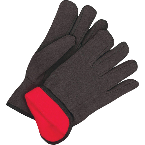 Classic Jersey Gloves, Size, One Size, Colour, Black, Inner Lining, Red Fleece, Cuff Style, Slip-On