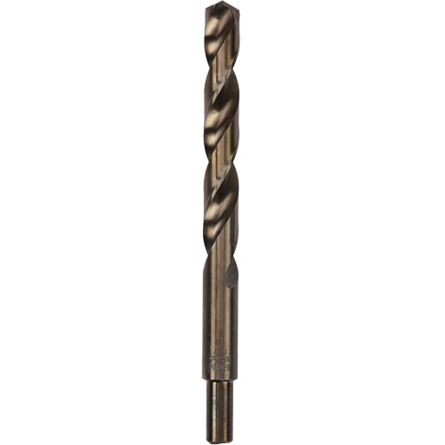 Heavy-Duty Jobber Length Drill Bit, Material, High Speed Cobalt, Drill Size, 1/2", Decimal Drill Size, 0.5", Overall Length, 6"