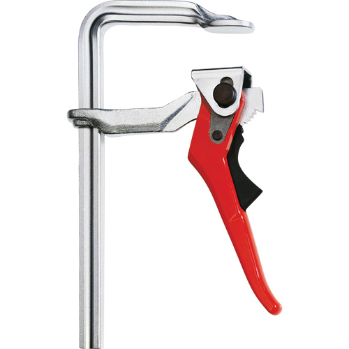 ClassiX® Lever Clamp, Clamping Capacity, 4-3/4" (121 mm), Throat Depth, 2-3/8" (60 mm), Clamping Force, 400 lbs., Rail Profile, 13.5 mm x 6.5 mm, Weight, 0.49 kg