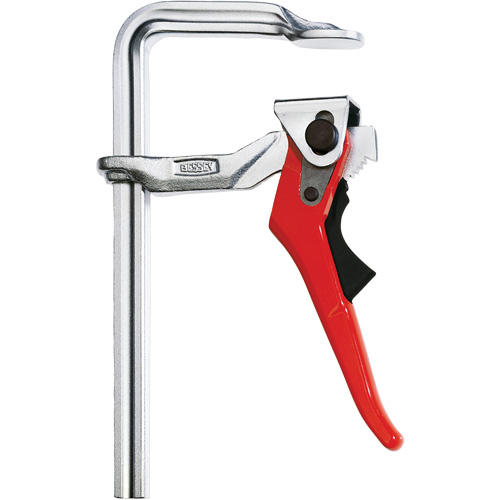 ClassiX® Lever Clamp, Clamping Capacity, 20" (508 mm), Throat Depth, 4-3/4" (121 mm), Clamping Force, 1110 lbs., Rail Profile, 25 mm x 12 mm, Weight, 2.59 kg