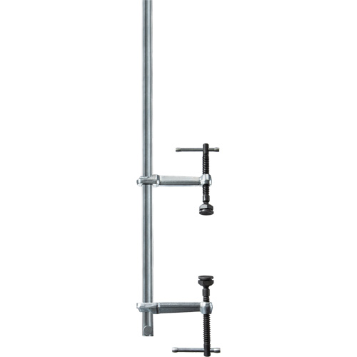 Double Force All-Steel Variable Clamp, Clamping Capacity, 118" (2997 mm), Clamping Force, 2000 lbs., Throat Depth, 5-1/2" (140 mm), Rail Profile, 1-3/16" x 5/8"