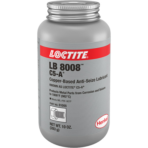 Copper Based Anti-Seize Lubricant, Format, 10 oz., Container Type, Brush Top Can, Max. Effective Temperature, 1800°F (982°C)