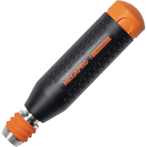 Original MEGALOK™ 15-in-1 Multi-Bit Screwdriver, Handle Type, Textured, Overall Length, 6-3/10", Includes, Flat 4-6; Phillips 0-3; Phillips 1-2; Square 0-3; Square 1-2; Torx 10-15; Torx 20-25, Manufacturer's Warranty, Lifetime