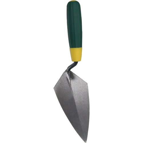 Pointing Trowel, Blade Material, High-Carbon Steel, Handle Material, Rubber, Length, 6", Width, 3"