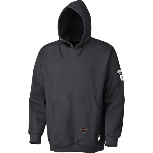 Flame-Resistant Pullover Hoodie, Material, Cotton, Size, 2X-Large, Colour, Black, Men's/Women's, Men's, Additional Certification(s), CSA Z462-2021, CGSB 155.20-2017, Thermal Protective Performance (TPP) Rating, 12.6 cal/cm²