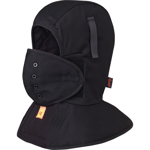 Flame Resistant Quilted Long Neck Hardhat Liner, Material, Cotton, Colour, Black