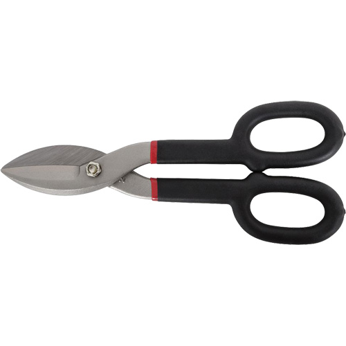 Tin Snips, Cut Length, 2", Overall Length, 10", Handle Style, Rings