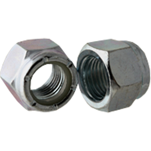 Nylock Nut, Finish, Zinc Cr+3, Diameter, 5/16"-18, Thread, Coarse