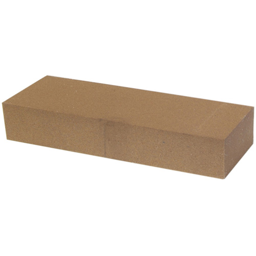 India Aluminum Oxide Single Grit Benchstone, Length, 4", Width, 1", Thickness, 1/2"