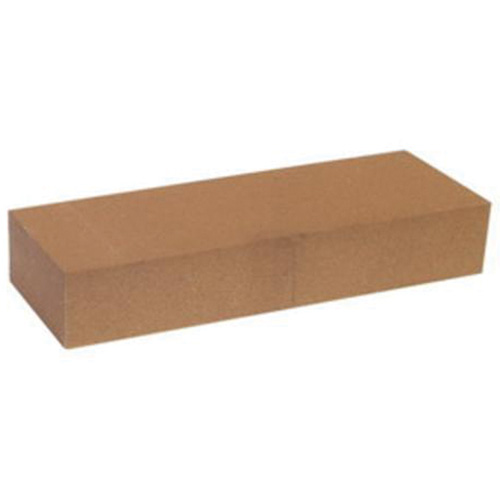 India Aluminum Oxide Single Grit Benchstone, Length, 8", Width, 2", Thickness, 1"