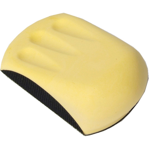 Ergonomic Hand Sanding Block for 6" Discs, Length, 6", Handle Material, Plastic
