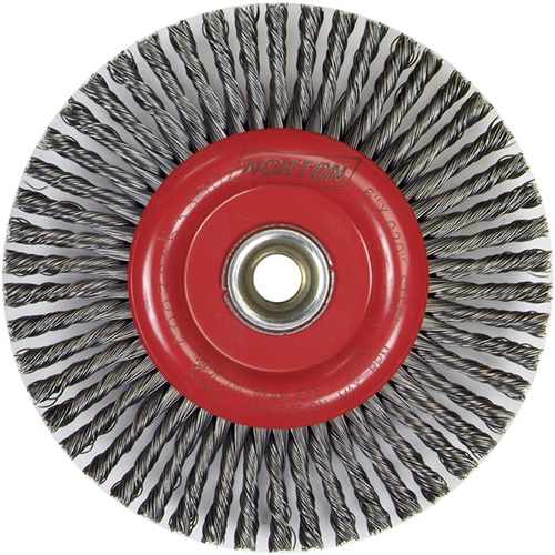 Stringer Bead Knot Wire Brush For Angle Grinders, Brush Diameter, 6", Fill Diameter, 0.02", Application Type, Steel, Max. RPM, 9000