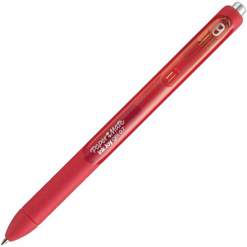 InkJoy Gel Pen, Ink Colour, Red, Point Size, 0.7 mm, Grip, Rubberized, Style, Retractable