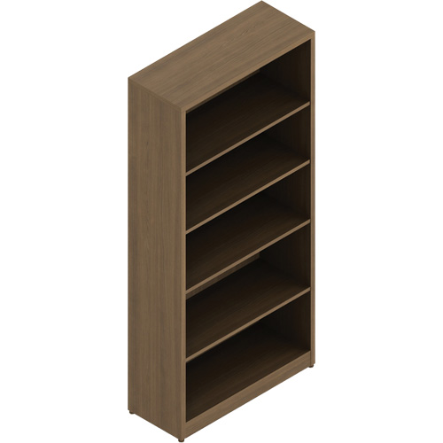Newland Bookcase, Material, Laminate, Colour, Dark Brown, No. of Shelves, 4, Height, 65-3/5", Weight, 137 lbs. (62.14 kg), Volume, 5.75 ft³ (0.16 m³)