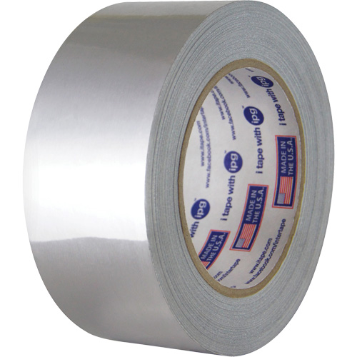 Silver Aluminum Foil Tape, Width, 25.4 mm (1"), Length, 54.86 m (180'), Thickness, 3 mils