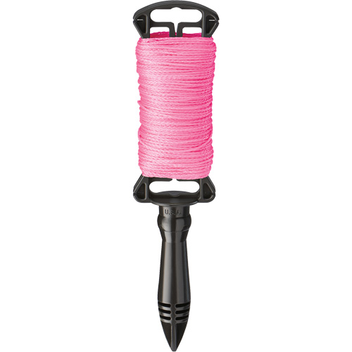 Replacement Braided Line with Reel, Fibre Material, Nylon, Length, 250', Thickness, #18, Colour, Pink