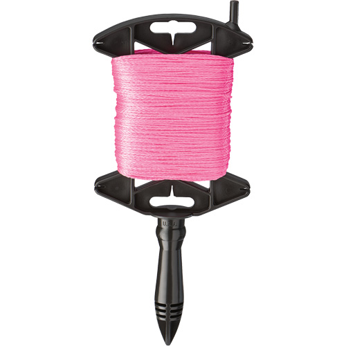 Replacement Braided Line with Reel, Fibre Material, Nylon, Length, 500', Thickness, #18, Colour, Pink