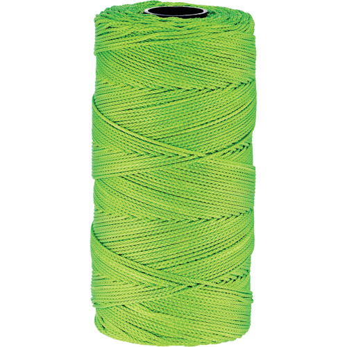 Braided Construction Line, Fibre Material, Nylon, Length, 1000', Thickness, #18, Colour, Green