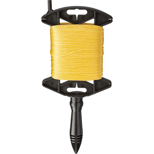Replacement Braided Line with Reel, Fibre Material, Nylon, Length, 500', Thickness, #18, Colour, Yellow