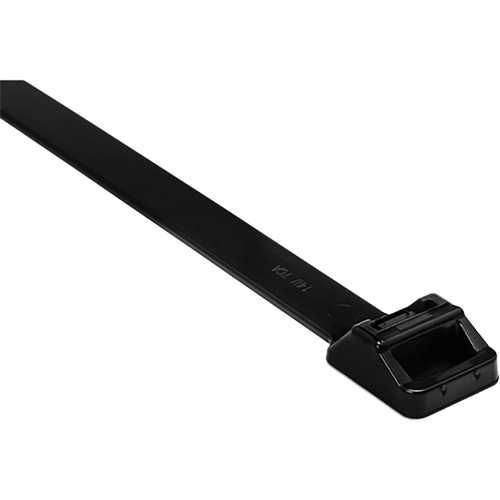 Heavy-Duty Cable Ties, Length, 20", Tensile Strength, 250 lbs., Colour, Black, Material, PA66