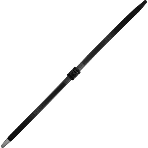 Dual Clamp Ties, No. of Pieces, 1, Length, 19.2", Width, 0.5", Tensile Strength, 150 lbs., Stud Diameter, 0.25", Max. Bundle Diameter, 2.3"