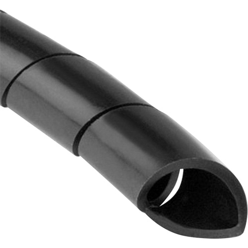Spiralwrap Protective Sheathing, Length, 100', Inside Diameter, 1", Colour, Black, Material, Polyethylene