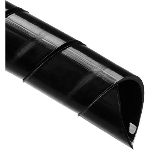 Spiralwrap Protective Sheathing, Length, 100', Inside Diameter, 0.75", Colour, Black, Material, Polyethylene