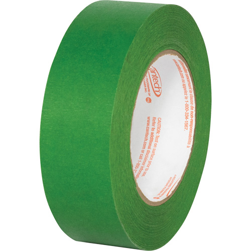 Premium Safe Tack Masking Tape, Width, 36 mm (1-27/64"), Length, 55 m (180.4'), Colour, Green, Backing, Fine Crepe Paper, Adhesive Type, Synthetic Rubber