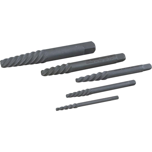 Left Hand Spiral Tapered Flute Extractor Set, No. of Pieces, 5