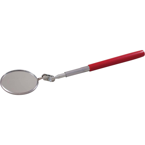 Inspection Mirror, Mirror Shape, Circular, Mirror Length, 2-1/4", Mirror Width, 2-1/4", Telescopic / Non Telescopic, Telescopic