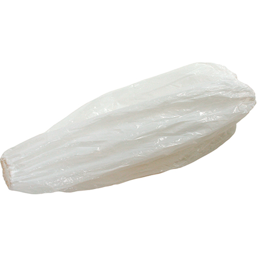 Disposable Sleeves, Material, Polyethylene, Length, 18", Colour, White, Manufacturer's Warranty, 1 Year Limited