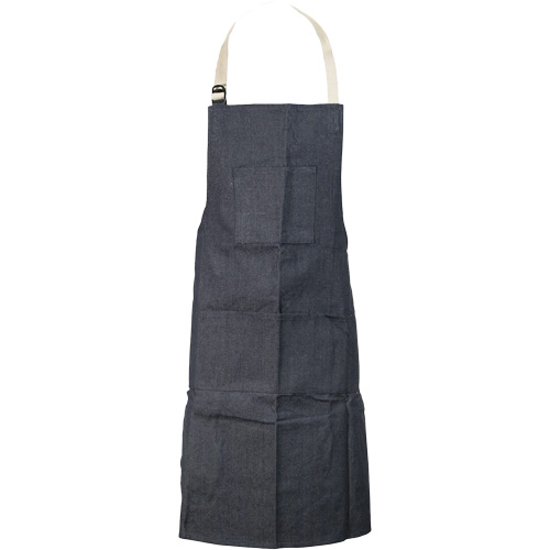 Aprons, Material, Denim, Length, 38", Width, 28", Colour, Blue, Weight, 10 oz.