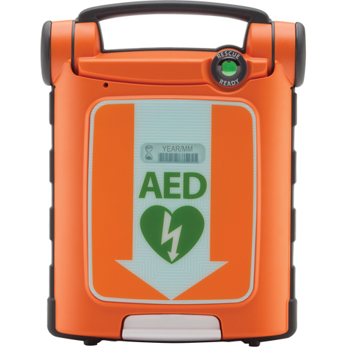 Powerheart® G5 AED, Language, Bilingual, Type, Automatic, Medical Device Class, Class 3, Special Feature, CPR Feedback, Manufacturer's Warranty, 6 Years