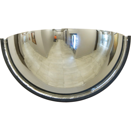 180° Dome Mirror, Type, Closed Top, Style, Half Dome, Diameter, 26", Manufacturer's Warranty, 1 Year Limited