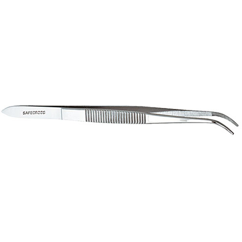 Curved Splinter Forceps, Material, Stainless Steel, Length, 4-1/2", Medical Device Class, Class 1