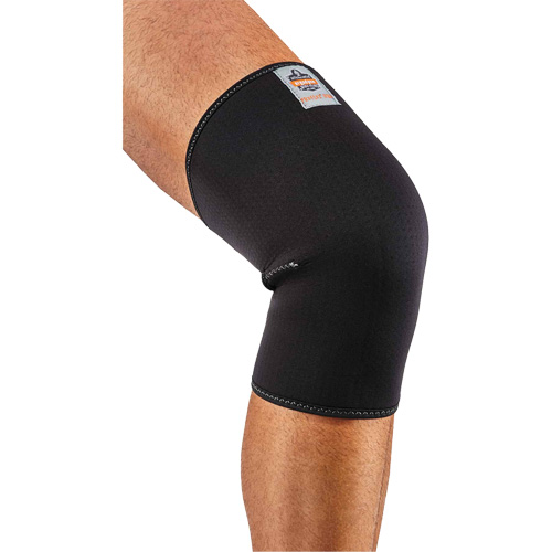 ProFlex 600 Single Layer Compression Knee Sleeve, Type, Sleeve, Size, Large, Material, Neoprene, Neoprene Thickness, 3 mm, Colour, Black