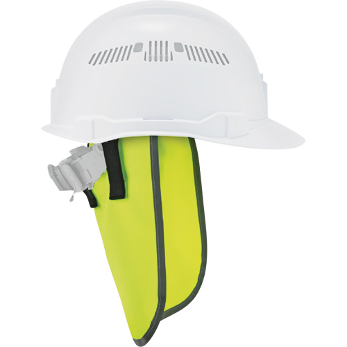 GloWear 8006 Hardhat Neck Shade, Colour, High-Visibility Lime Green, Material, Polyester, Length, 10.5"