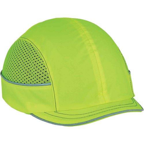 Skullerz? 8950 Micro Brim Bump Cap, Suspension Type, None, Colour, High Visibility Lime Green, Brim Length, 30 mm