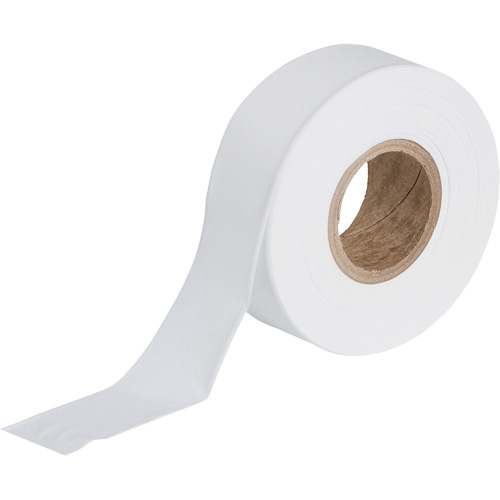 Flagging Tape, Colour, White, Width, 1.188", Length, 300'